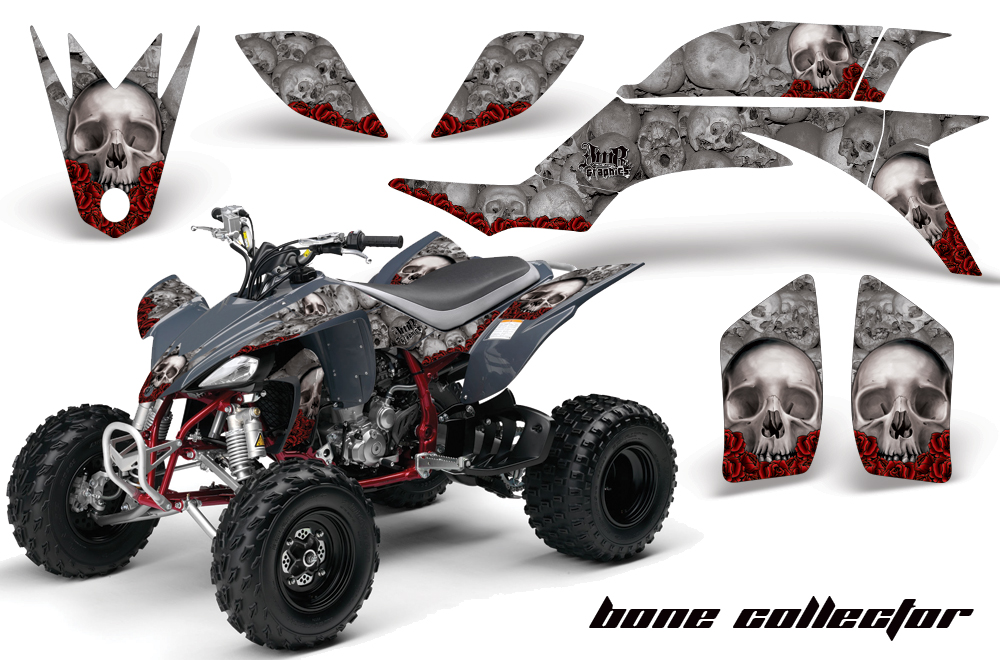 Yamaha YFZ450 04-08 Graphics BoneCollector Silver